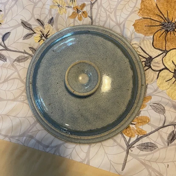 Vintage Lidded Pottery- Handmade Unique Steamer- With Handle